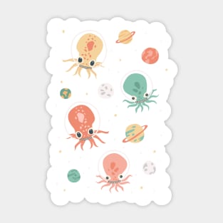 Squids in Space Sticker